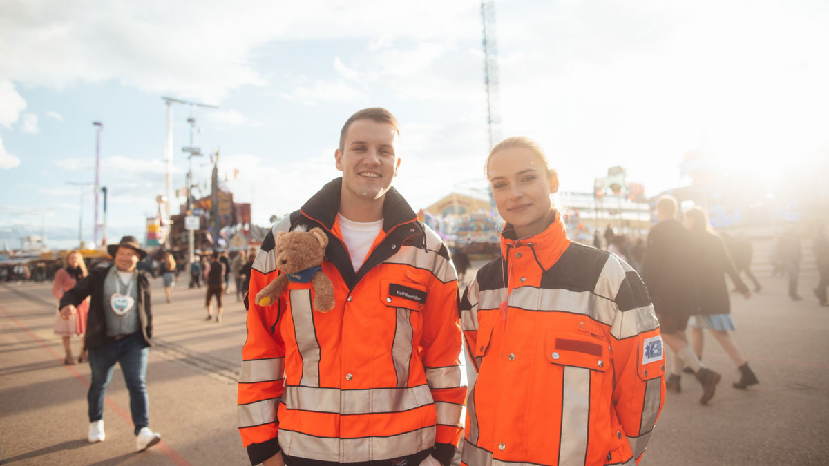 Teddy Paddy für Kindernotfälle auf dem Oktoberfest München
