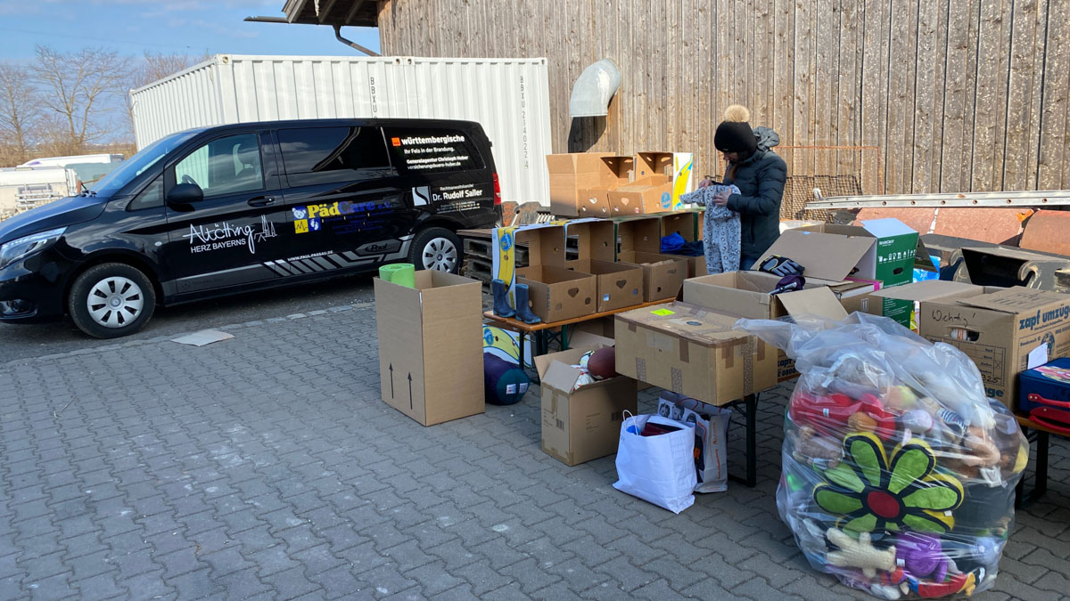 Hilfe für geflüchtete Kinder aus dem Kriegsgebiet