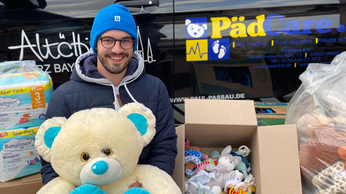 Hilfe für geflüchtete Kinder aus dem Kriegsgebiet